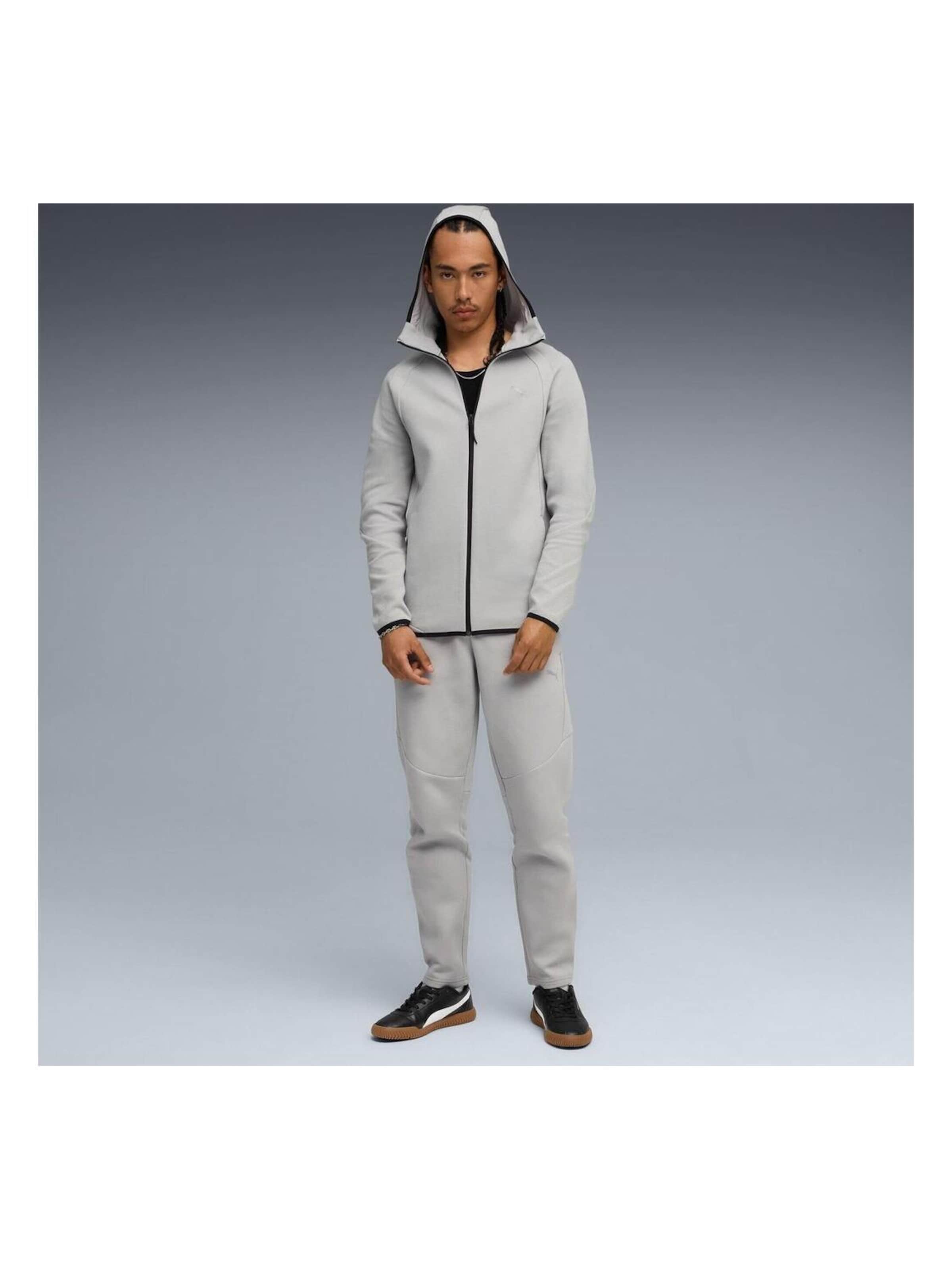 PUMA Sweatvest 'Puma Evostripe Fz Hoodie Dk' in Grijs