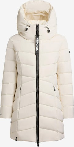 khujo Wintermantel 'Dier' in Weiß: Vorderseite