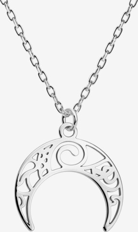 Sofia Milani Necklace 'Moon Ornament' in Silver: front