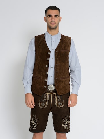 Rißberg Klederdracht gilet in Bruin