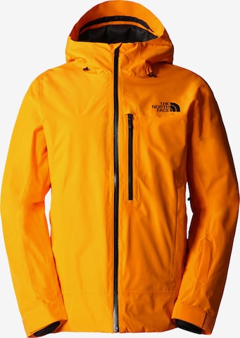 THE NORTH FACE Outdoorová bunda 'DESCENDIT' – žlutá: přední strana