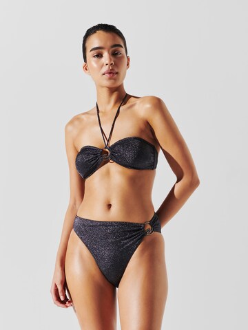 Slip bikini di Karl Lagerfeld in nero: frontale