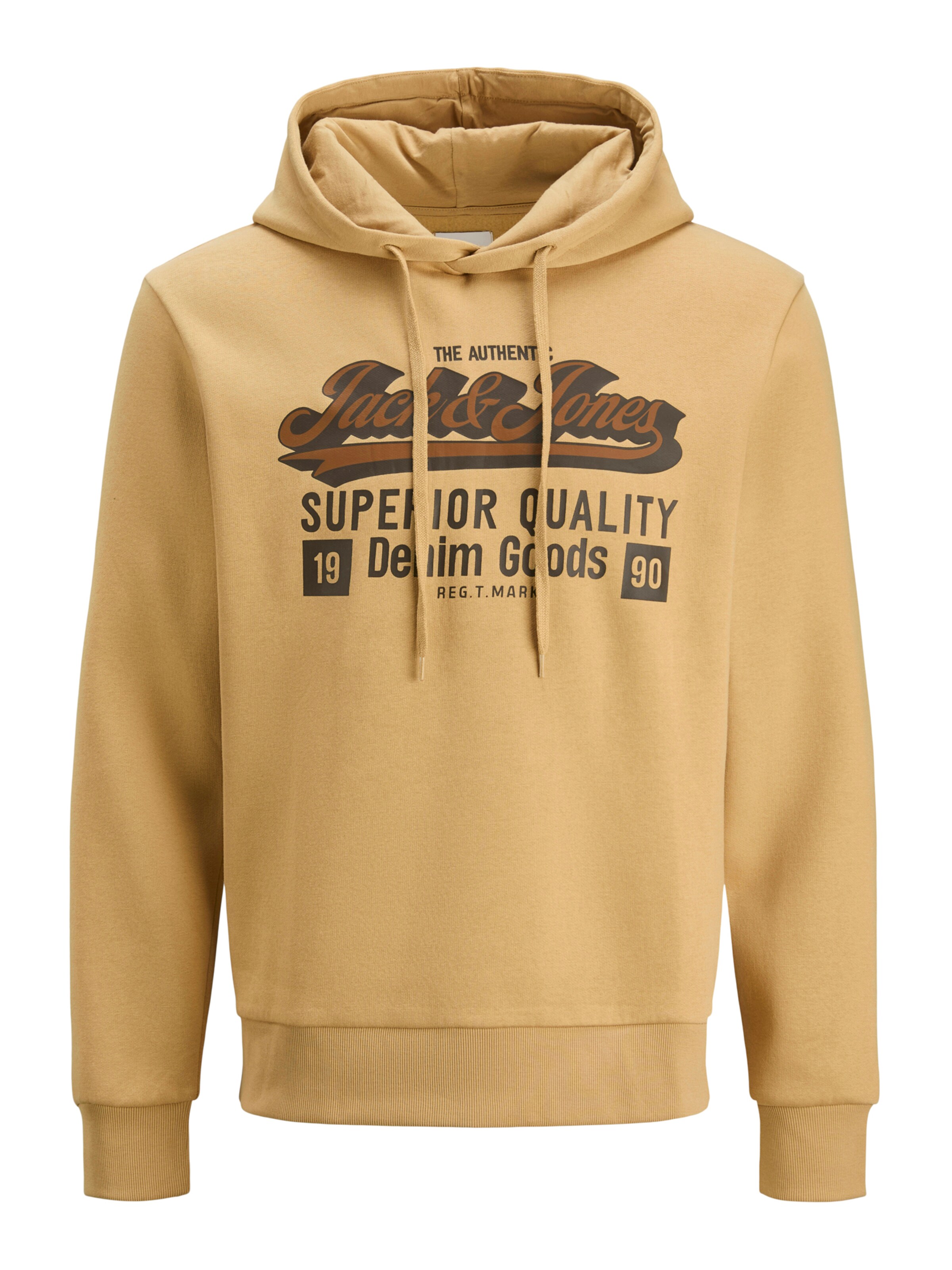 JACK & JONES Свитшот в Желтый: спереди