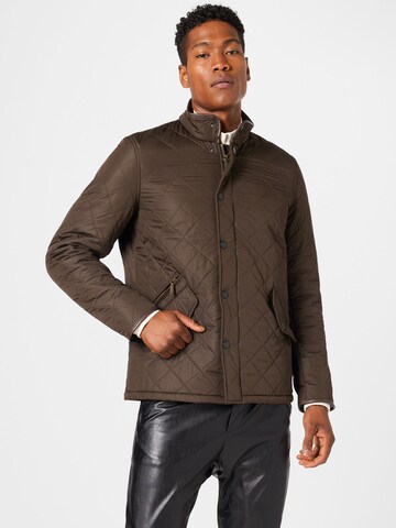 Barbour Přechodná bunda 'Powell' – zelená: přední strana