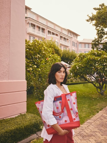 Geantă de plajă de la Cath Kidston pe roșu