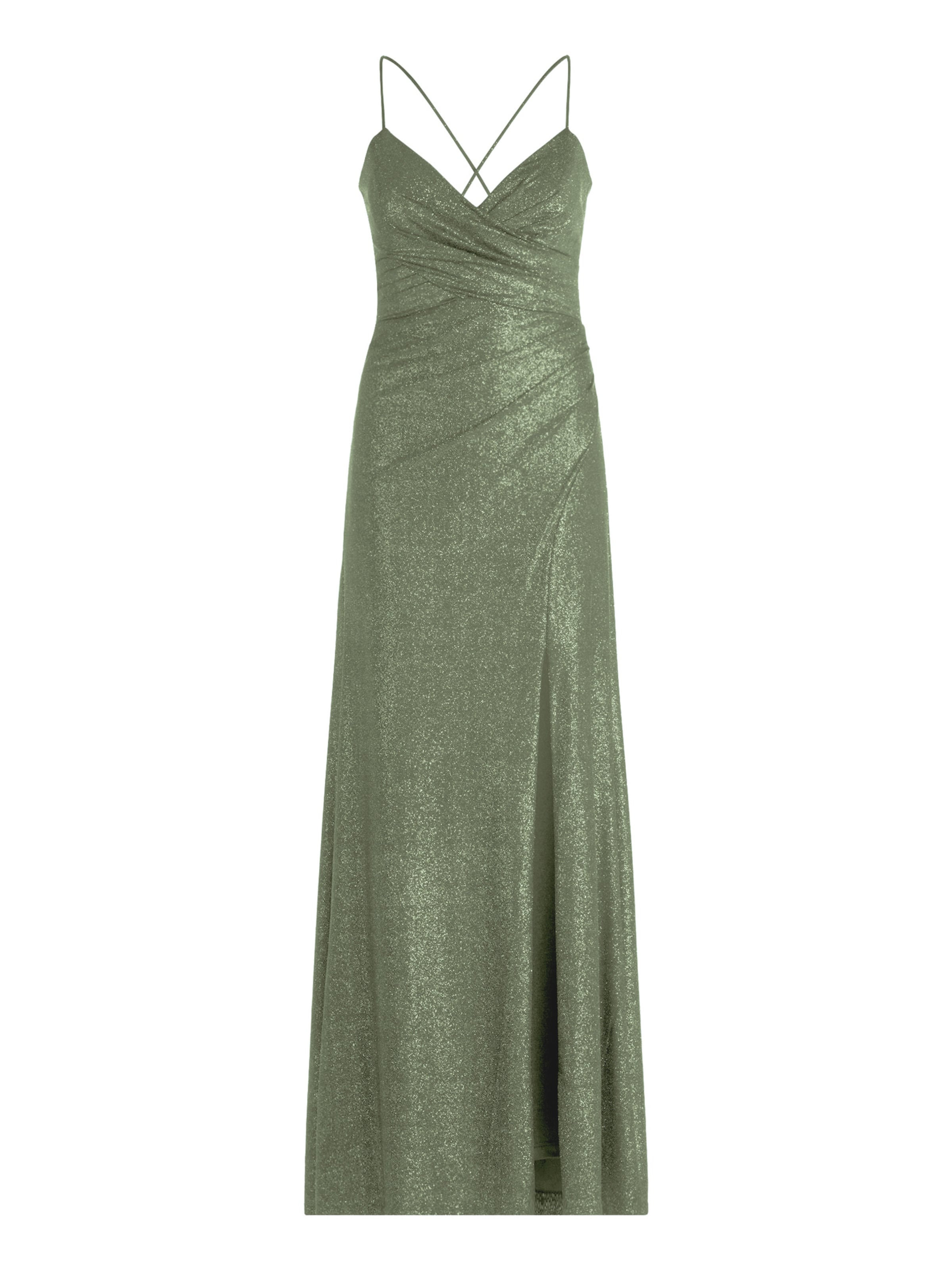 Vera Mont Abendkleid im Glitzer-Look in Grün: Vorderseite