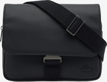 LACOSTE Schoudertas 'Lacoste Sacoche rabat Men's Classic Noir' in Zwart: voorkant