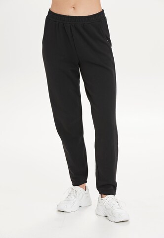 ENDURANCE Tapered Workout Pants 'Beisty' in Black: front