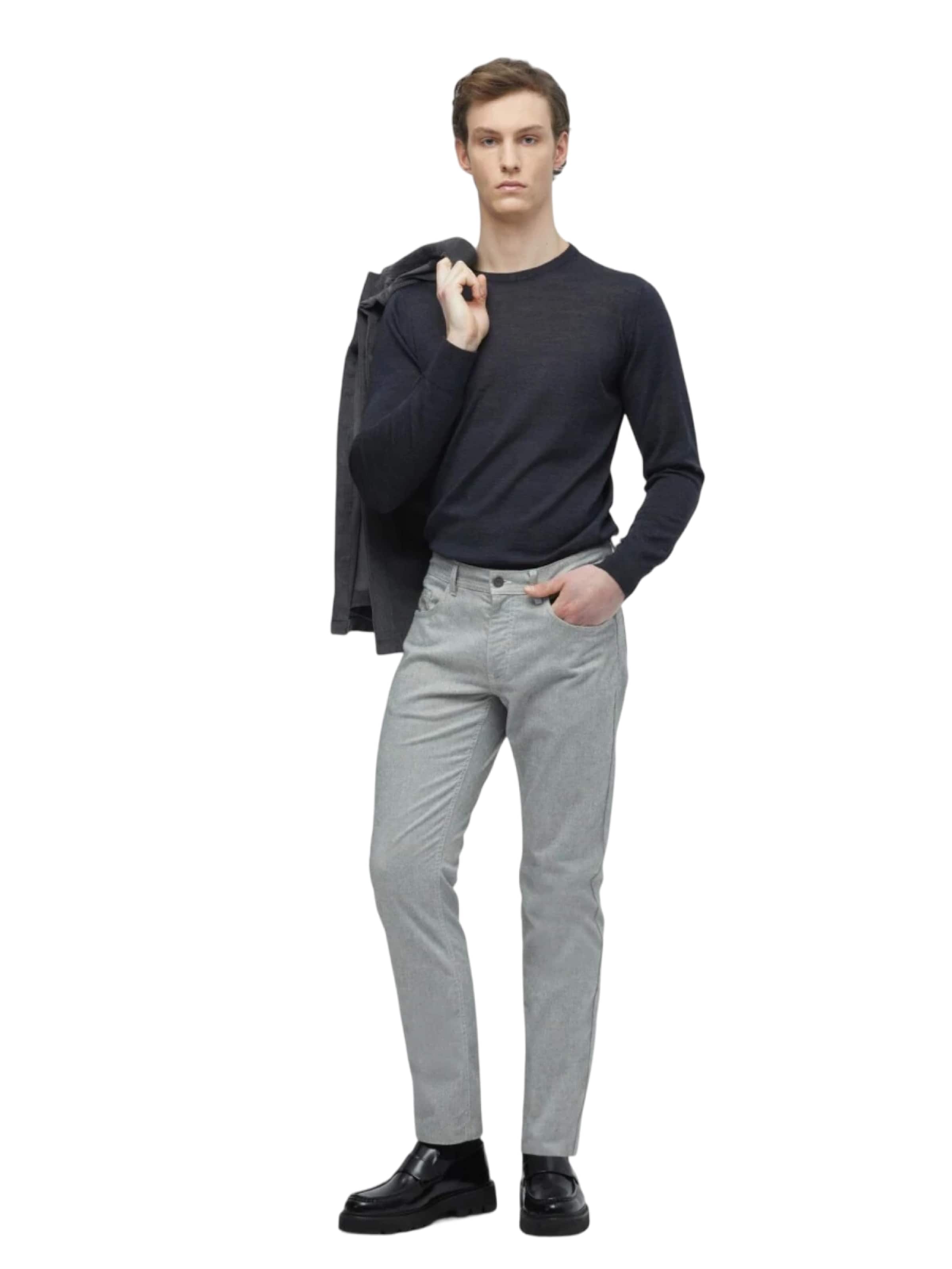 Ramsey Regular Trousers in Grey