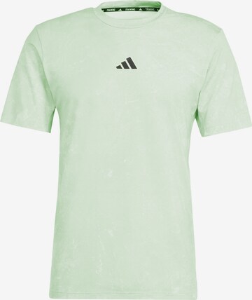 T-Shirt fonctionnel 'Power Workout' ADIDAS PERFORMANCE en vert : devant