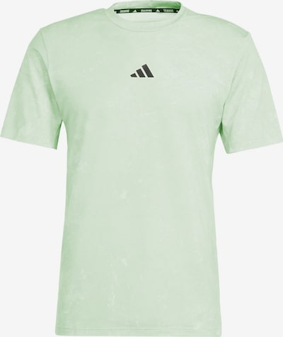 Sportiniai marškinėliai 'Power Workout' iš ADIDAS PERFORMANCE, spalva – pastelinė žalia / juoda, Prekių apžvalga