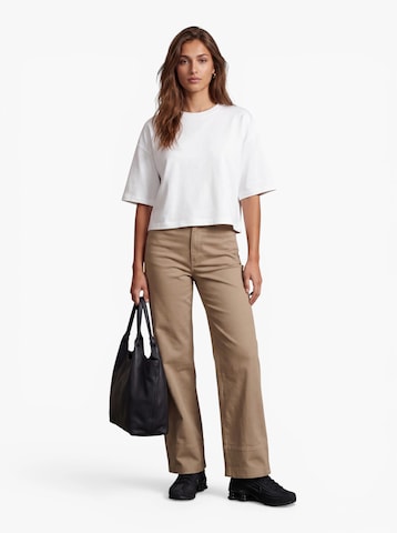 ONLY Wide leg Pants 'ONLMadison-Clair' in Beige