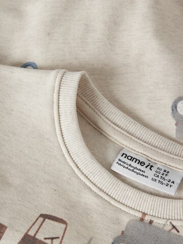 Bluză de molton 'NMMFOTRACTOR' de la NAME IT pe gri