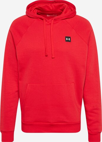 UNDER ARMOUR Athletic Sweatshirt 'Rival' in Red: front