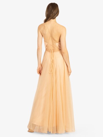 APART Evening Dress in Beige: front