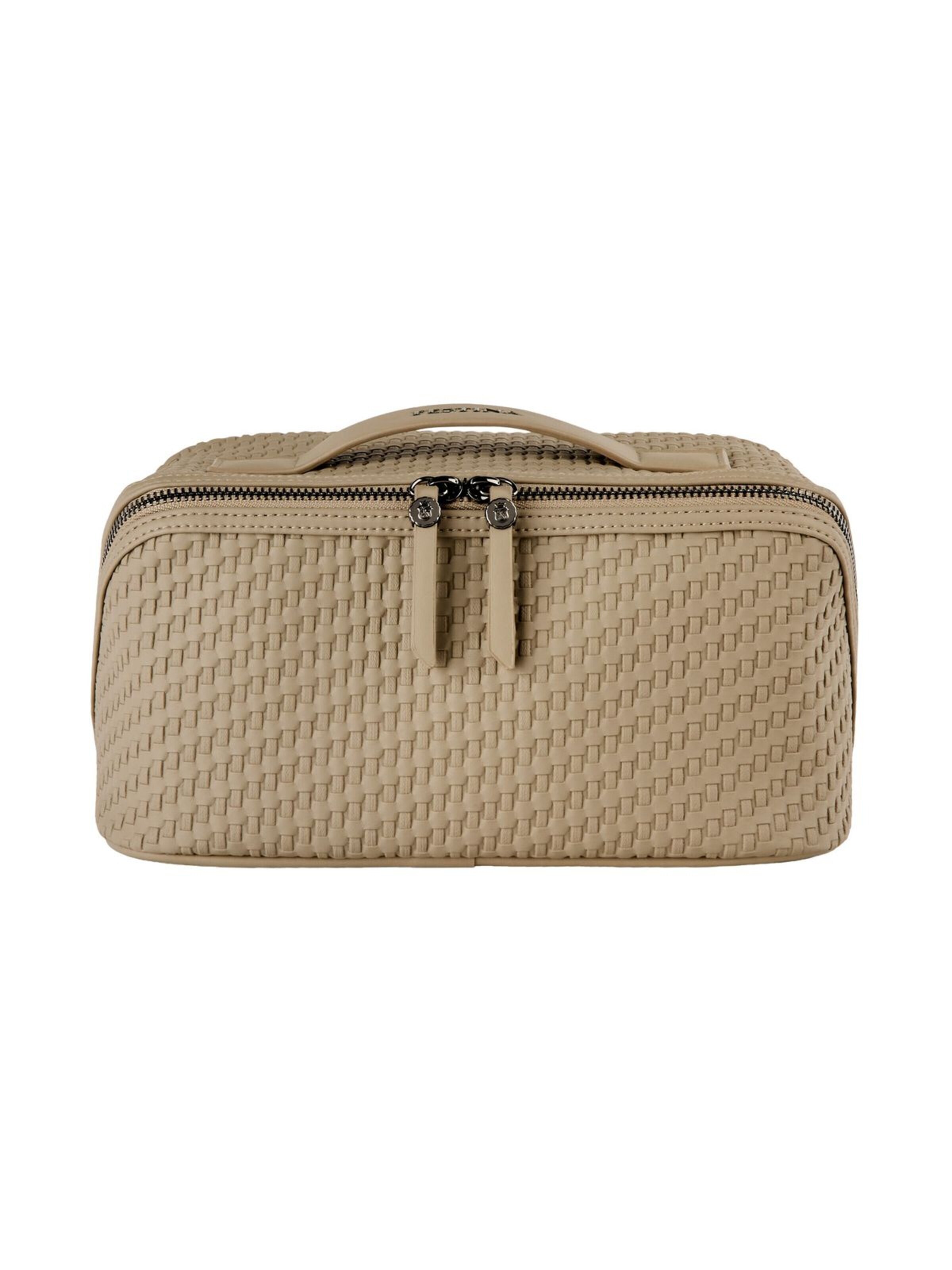 FESTINA Toilettas 'Toiletry Bag Interlace' in Grijs: voorkant