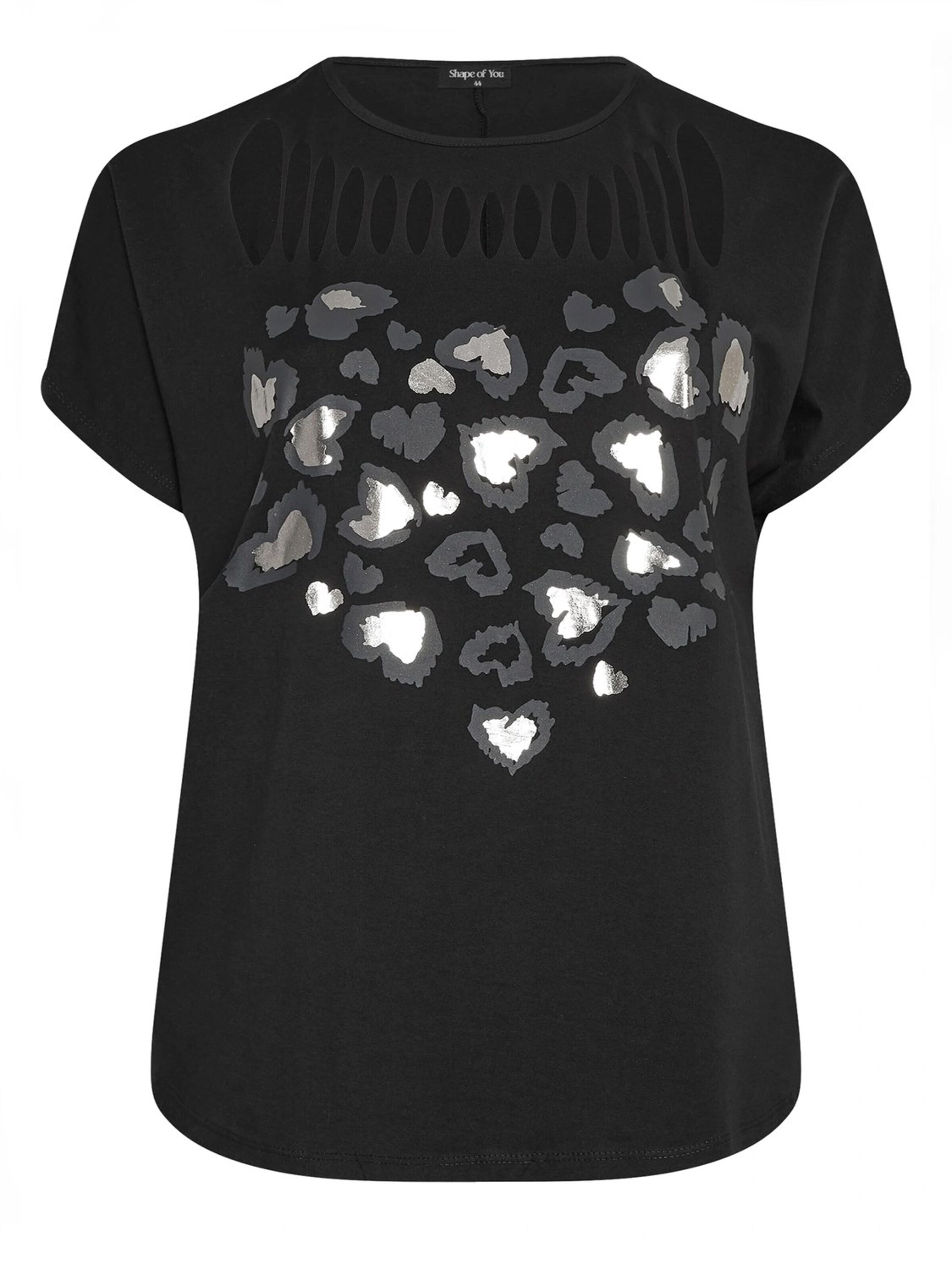 Shape Of You T-Shirt in Schwarz: Vorderseite