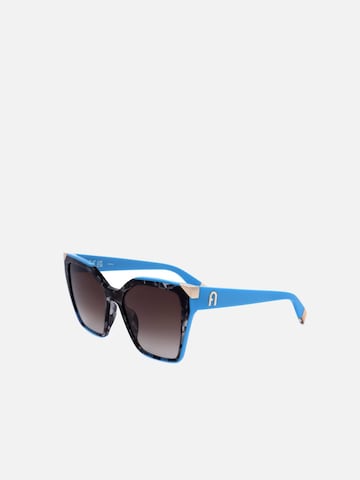 FURLA Sunglasses 'Furla SFU686V Brown grey havana 54/18/140 Women Sunglasses' in Black: front