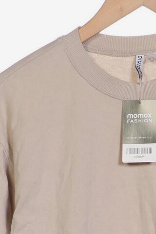 H&M Sweatshirt & Zip-Up Hoodie in XS in Beige