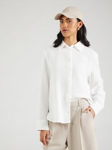 Gina Tricot Blúz 'Gauze' - fehér: elől