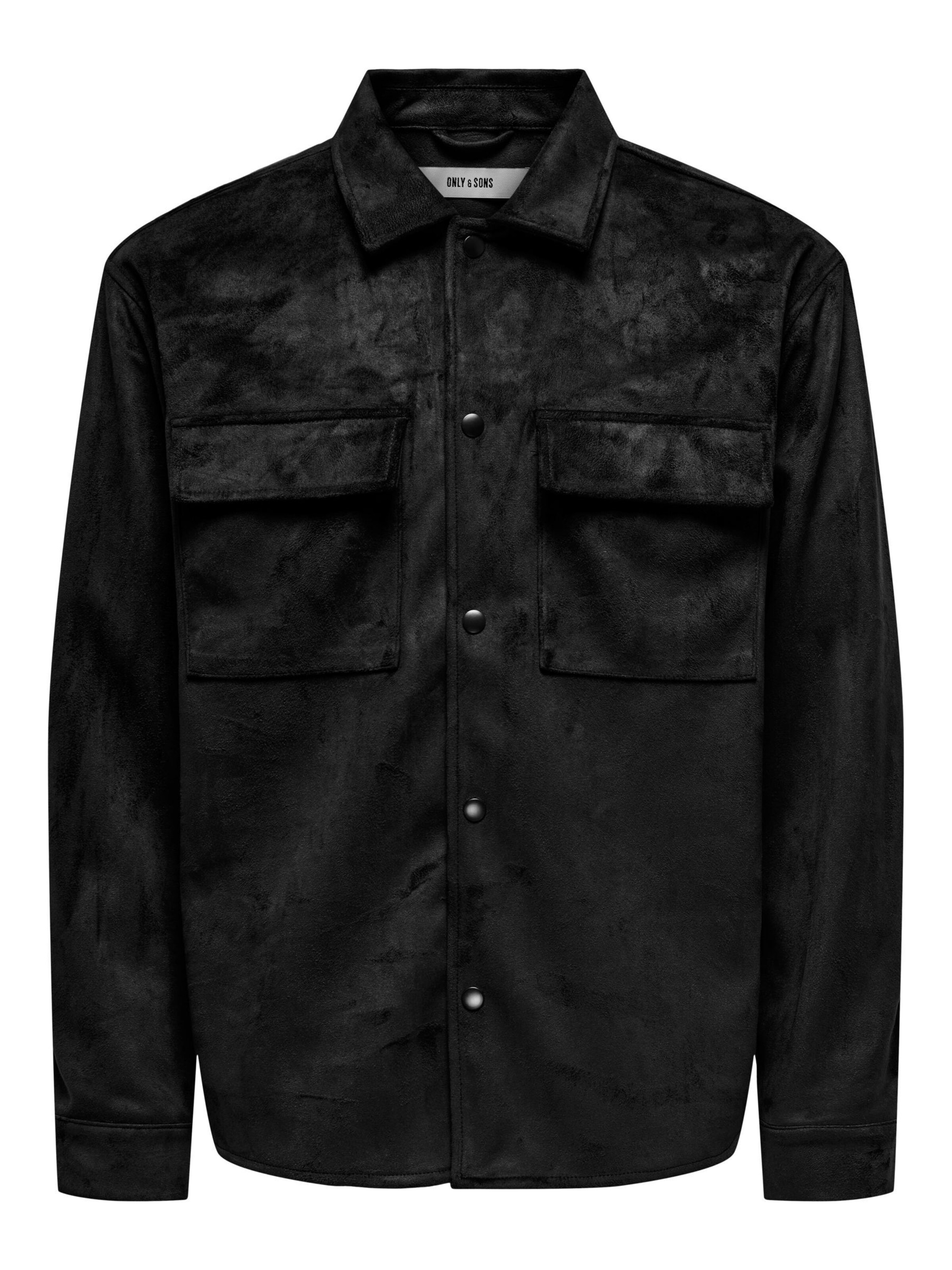 Only & Sons Tussenjas 'RAVI' in Zwart: voorkant