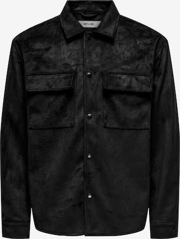 Veste mi-saison 'RAVI' Only & Sons en noir : devant