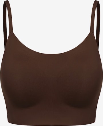 Reggiseno 'Scoop Neck BH' di cfab (formerly creamy fabrics) in marrone: frontale