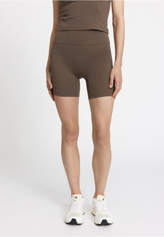 Skinny Leggings 'Butter' rethinkit studios en marron : devant
