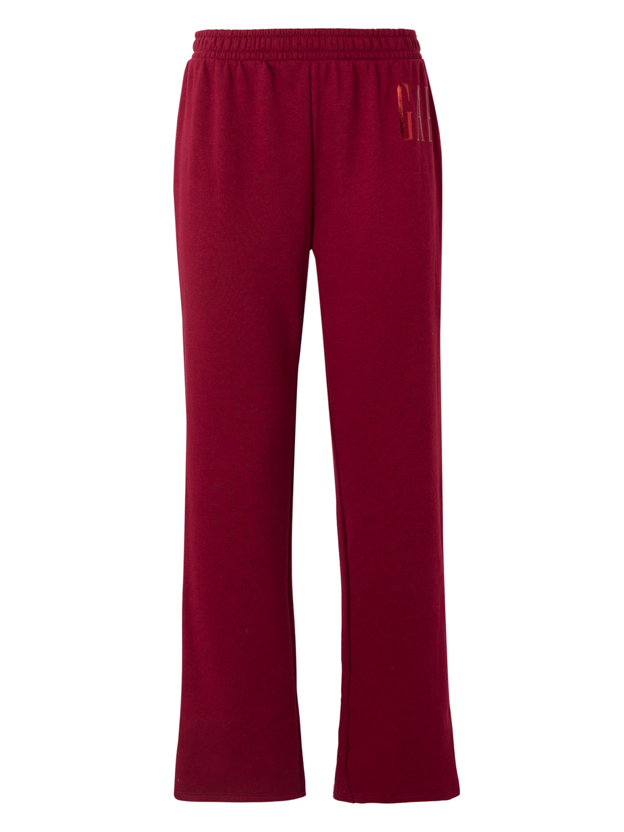 GAP Loosefit Broek in Rood: voorkant