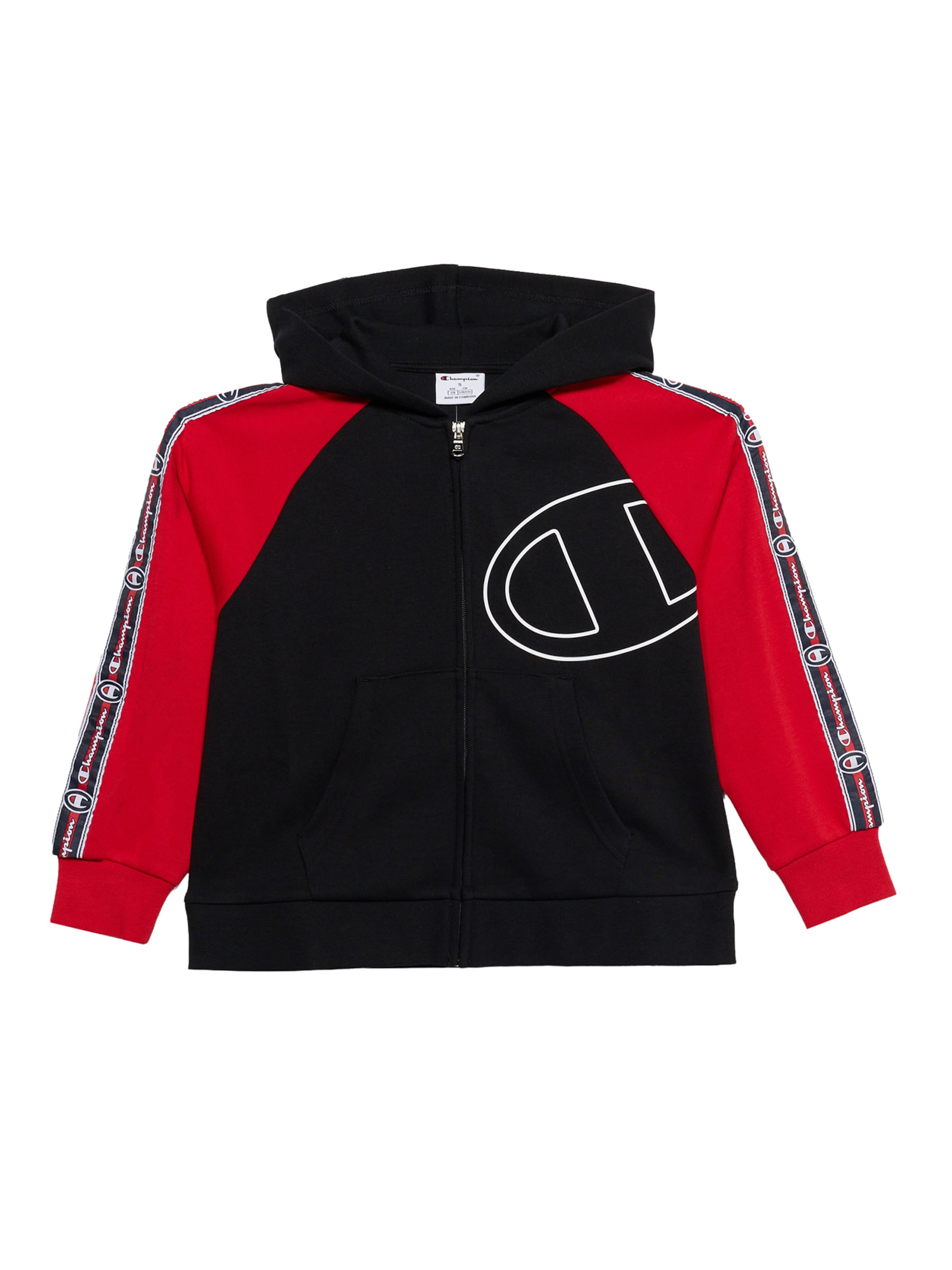 Champion Sweatvest in Zwart: voorkant