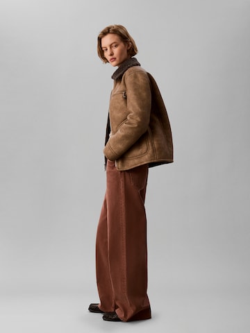 Calvin Klein Jeans Wide Leg Jeans in Braun