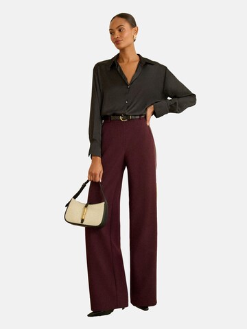 Wide leg Pantaloni di love & roses in rosso: frontale