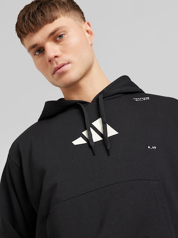 ADIDAS PERFORMANCE Athletic Sweatshirt 'All-gym Category Pump Cover' in Black
