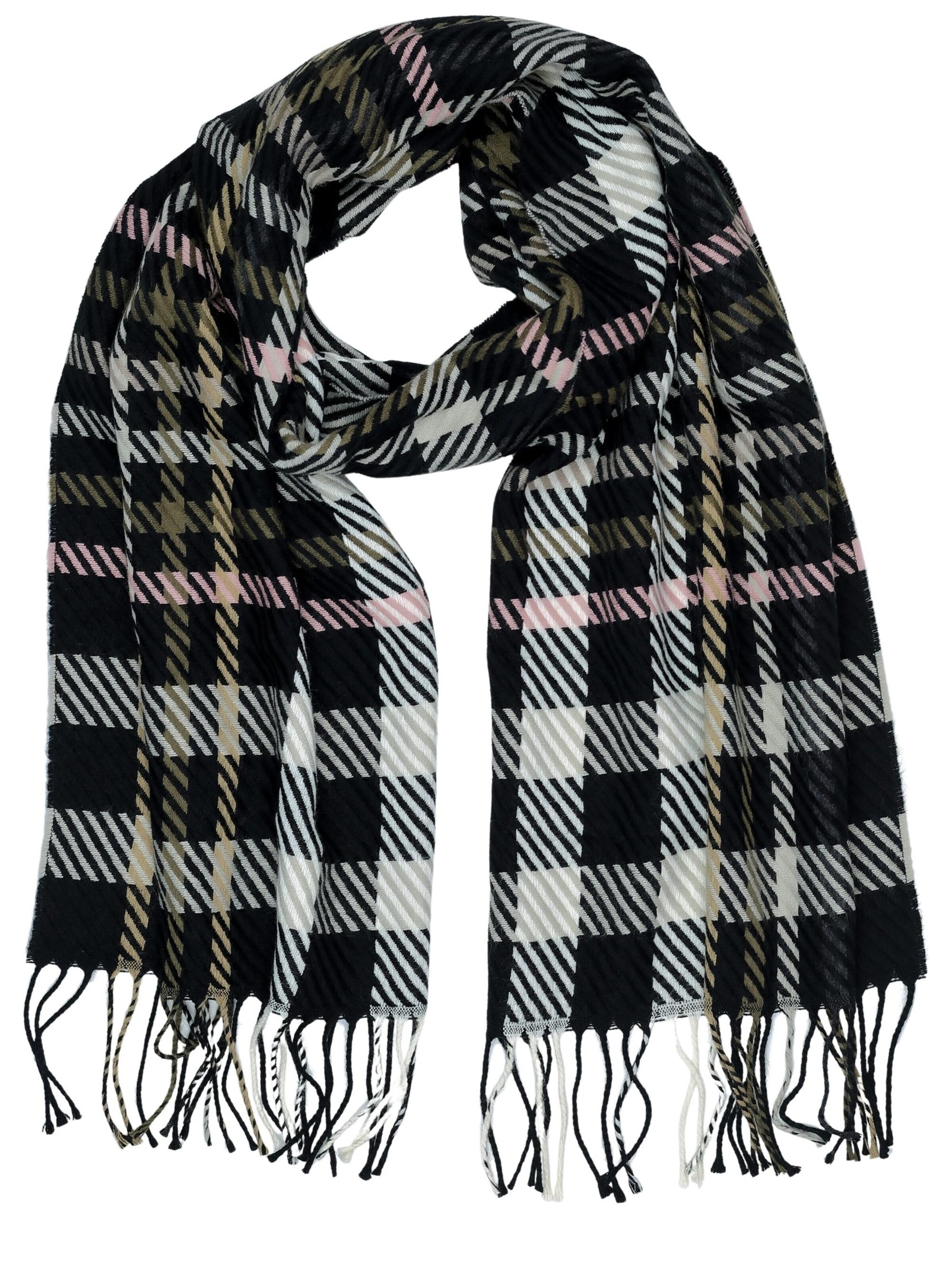 COLLEZIONE ALESSANDRO Schal 'Elegant'‌‌‌‌ in Schwarz: Vorderseite