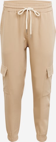 Hailys Men Tapered Cargo Pants 'Julius' in Beige: front