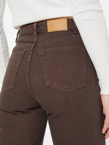 Monki Wide Leg Jeans in Braun