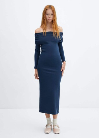 MANGO Jurk 'Giselle' in Blauw: voorkant