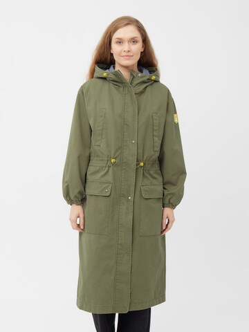 Derbe Between-Seasons Coat 'Milby' in Green: front