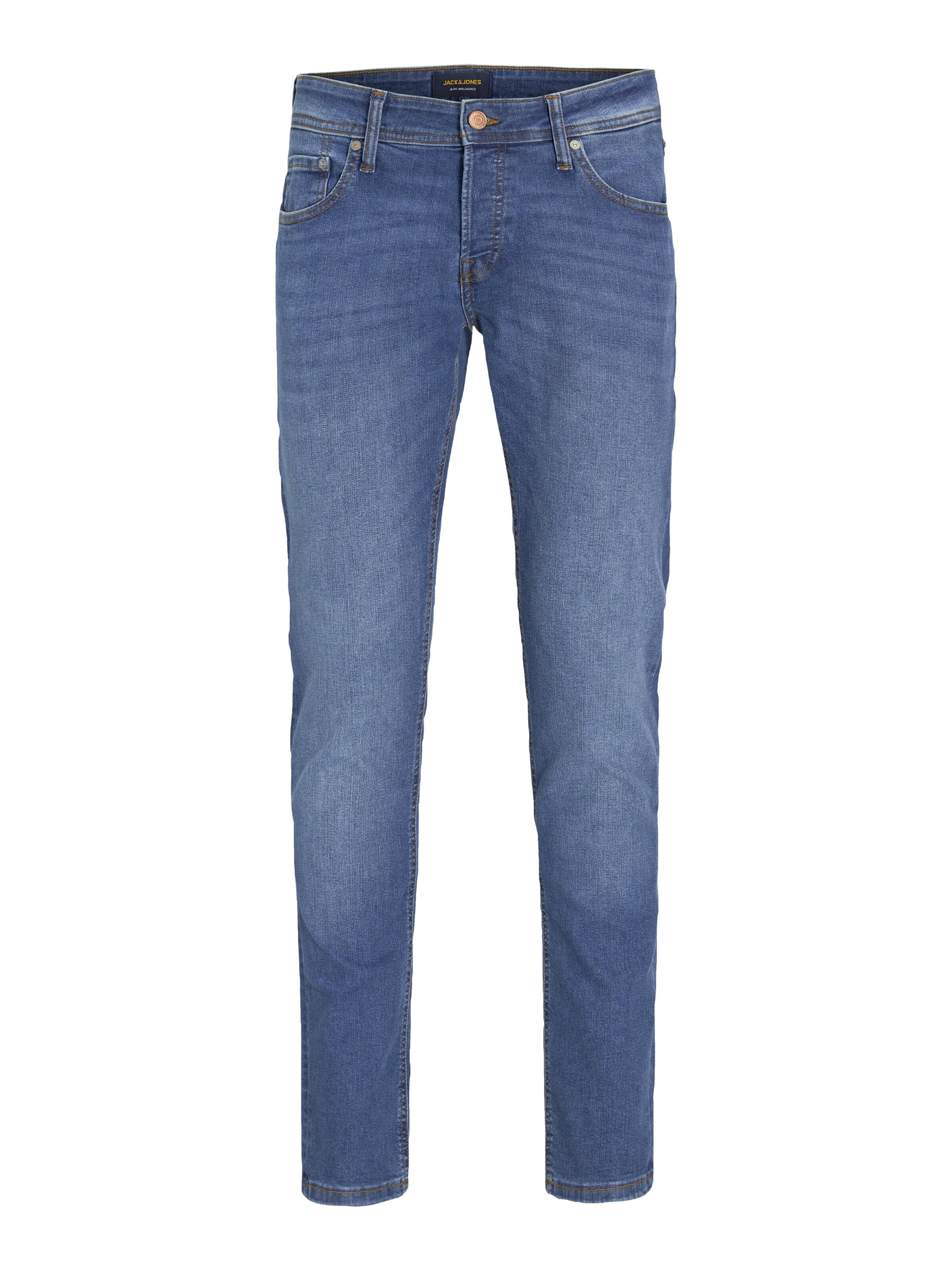 JACK & JONES Slimfit Jeansy w kolorze niebieski: przód