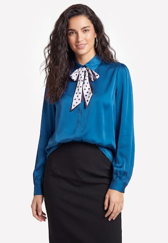 Chemisier usha BLACK LABEL en bleu : devant