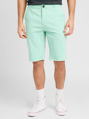 GARCIA Normální Chino kalhoty 'Santo' – zelená: přední strana