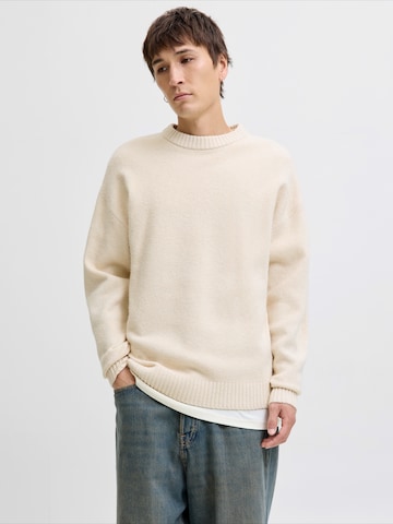 JACK & JONES Trui 'JJESoho Ollie' in Beige: voorkant