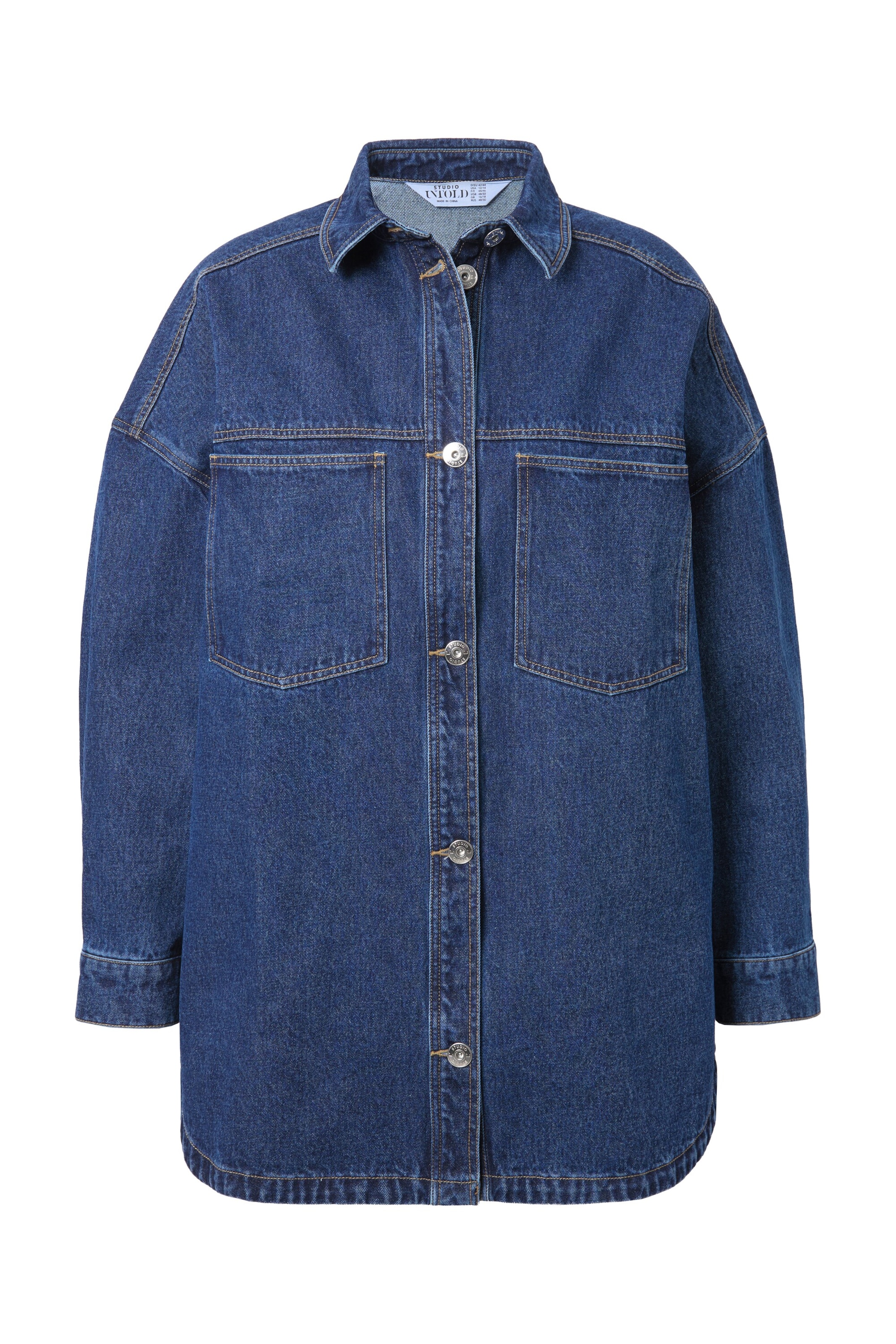 Studio Untold Bluse in Blau: Vorderseite