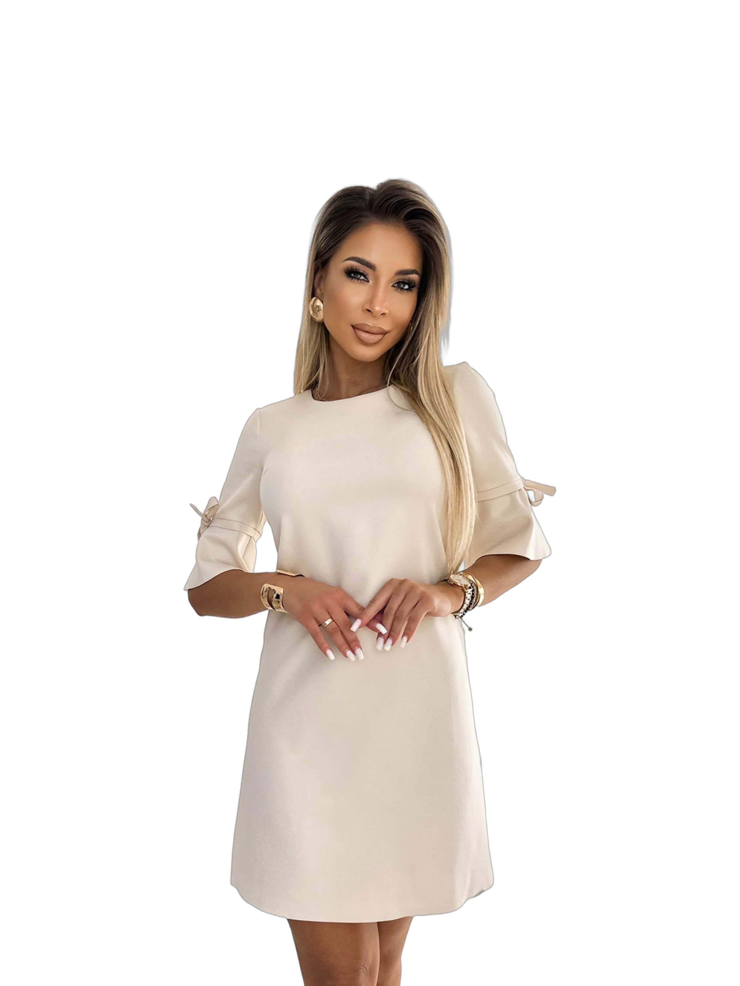 amorubi.com Dress in Beige: front