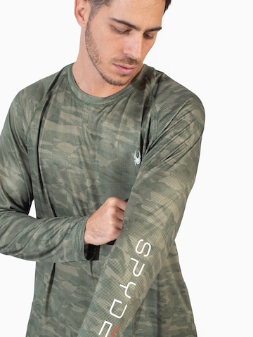 T-Shirt fonctionnel Spyder en vert