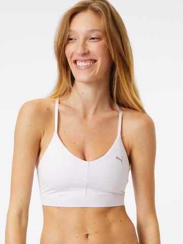 PUMA Bralette Sports Bra in Grey: front