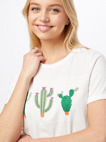 T-shirt 'ROCKSY' VILA en blanc