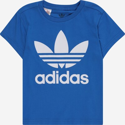 ADIDAS ORIGINALS T-Shirt 'TREFOIL' in blau / weiß, Produktansicht