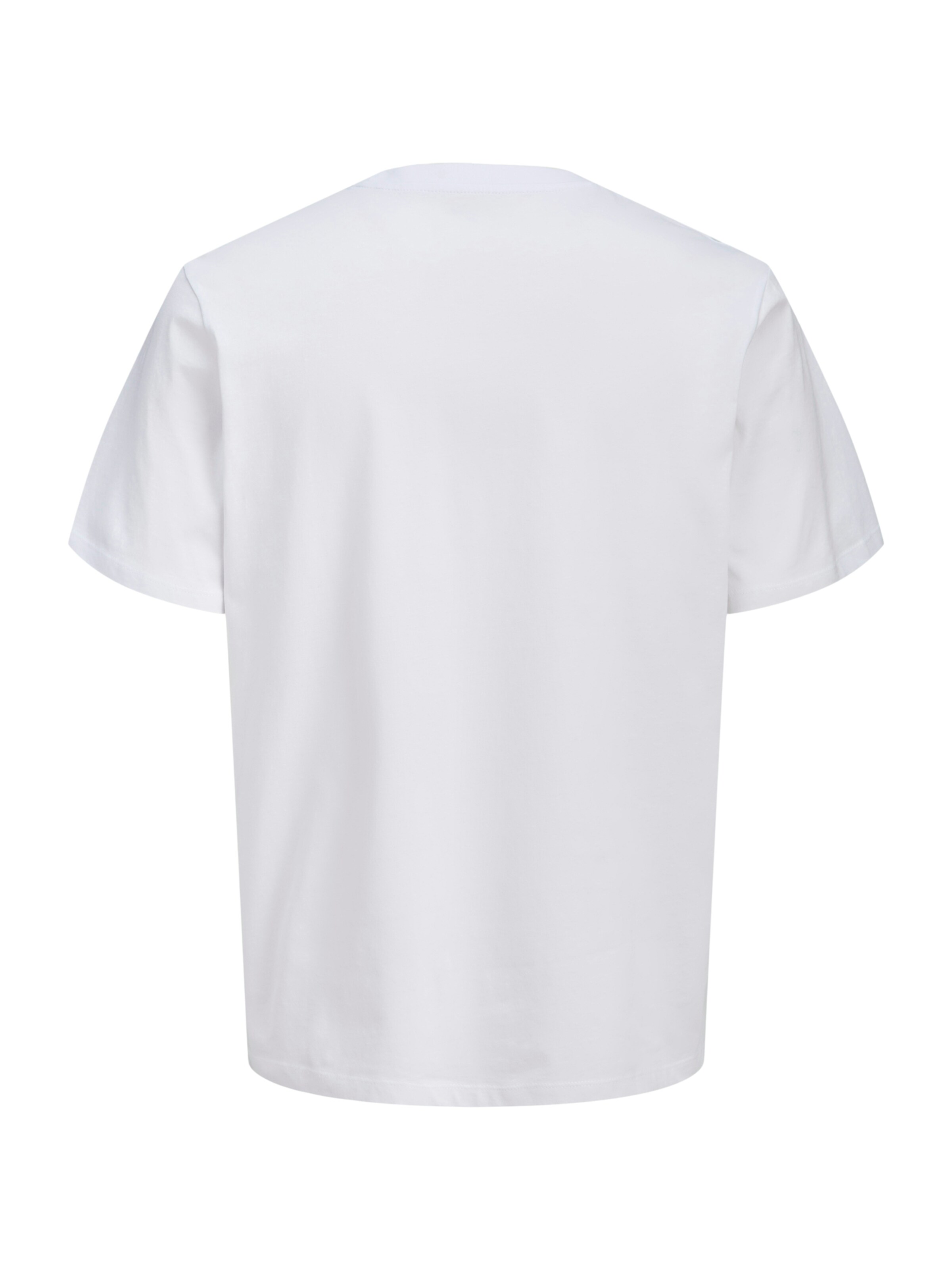 Jack & Jones Plus - Camiseta 'JJINDIANA' en blanco