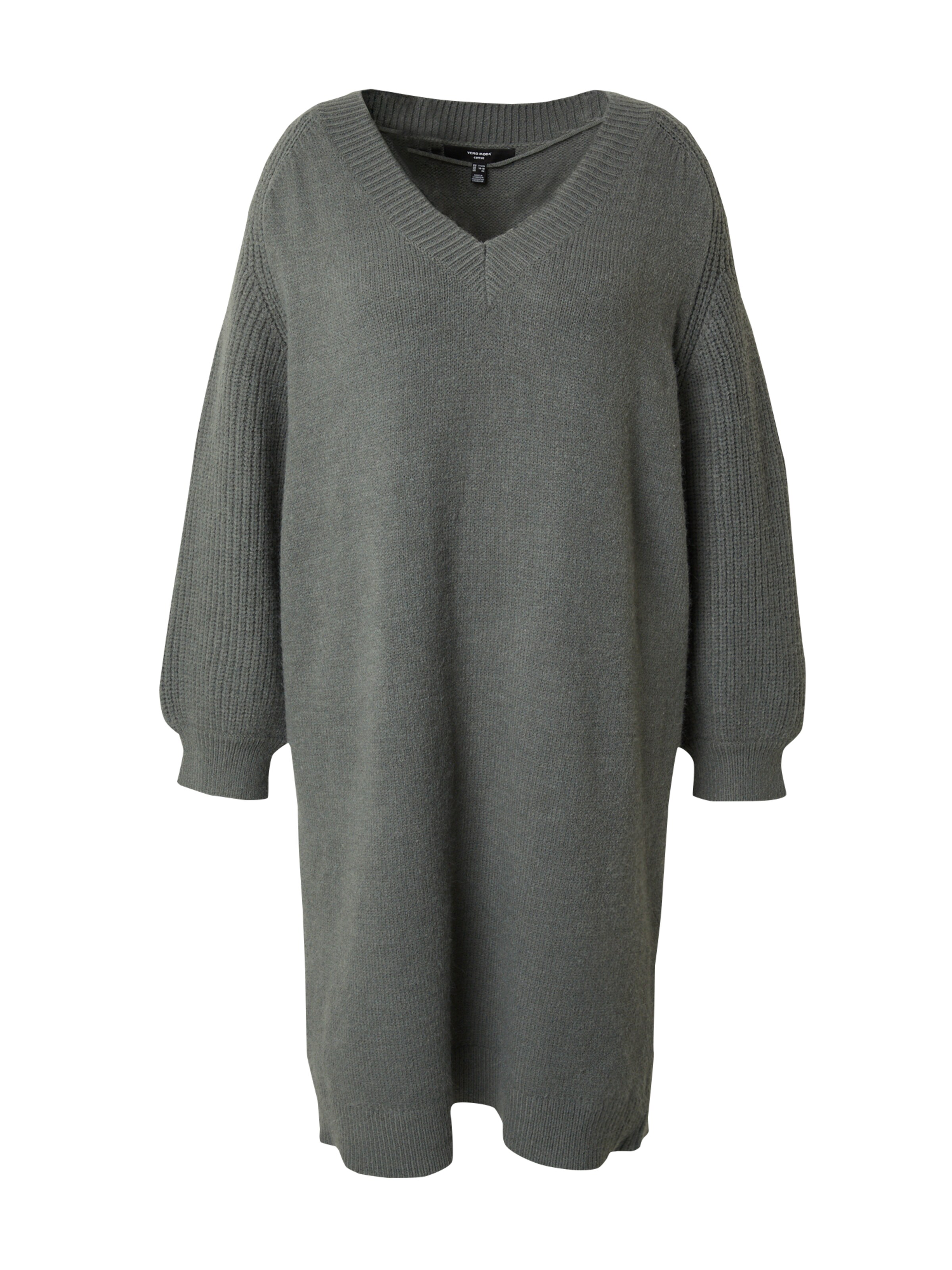 Rochie tricotat 'VMCENYA' de la Vero Moda Curve pe verde: față